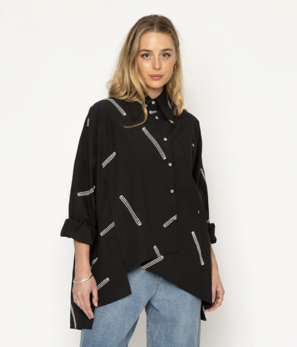 Prato Shirt Black Pattern - Image 3