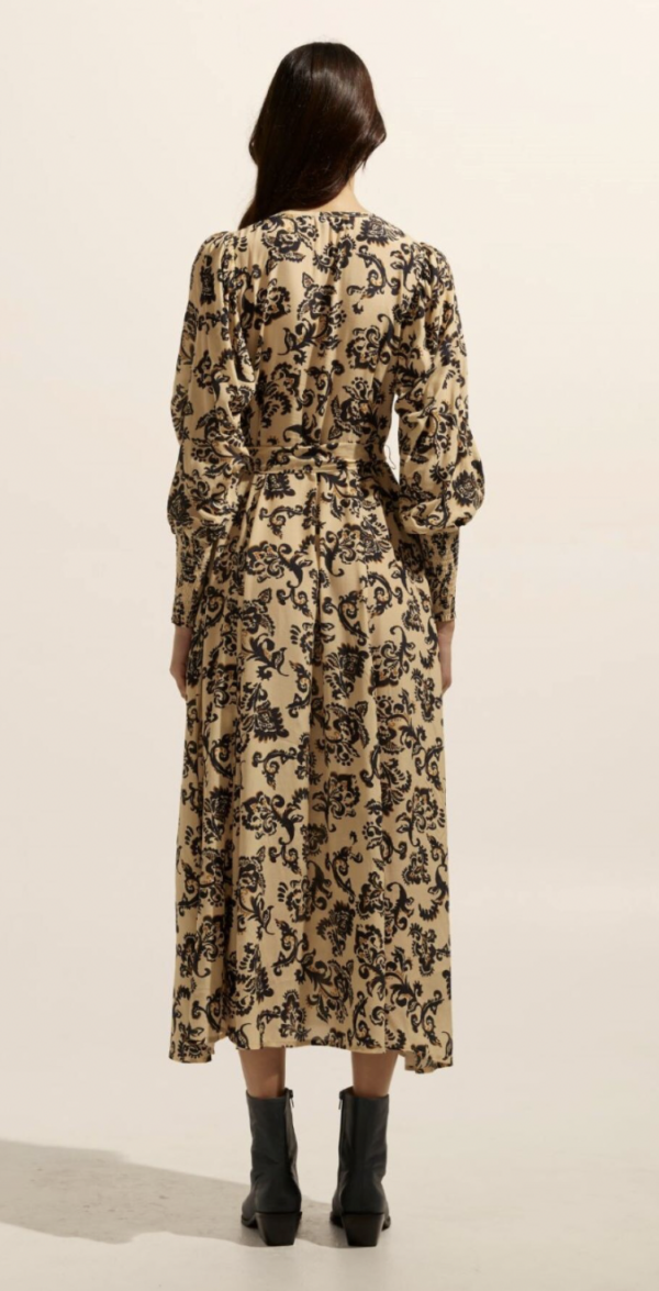 Tangent Dress Ochre Floral - Image 5