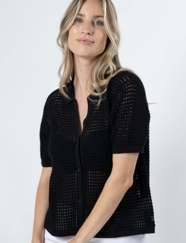 Holly Knit Top Black - Image 2