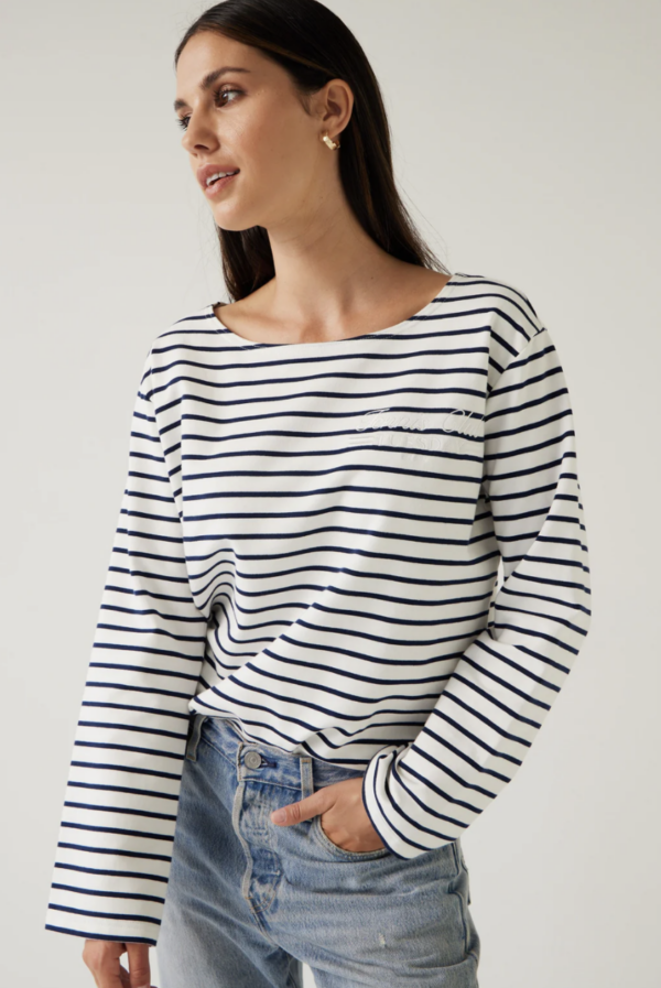 Satellite Tee navy Stripe - Image 3