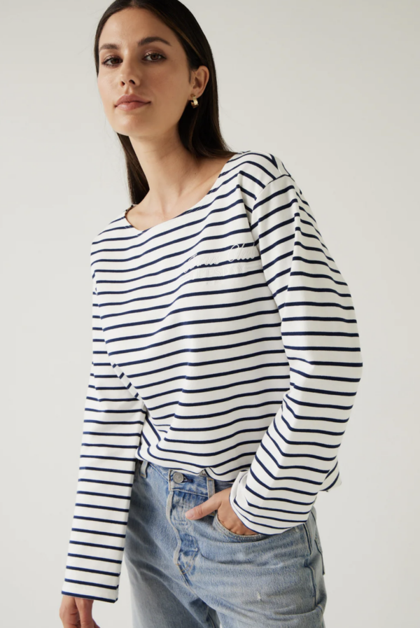 Satellite Tee navy Stripe - Image 5