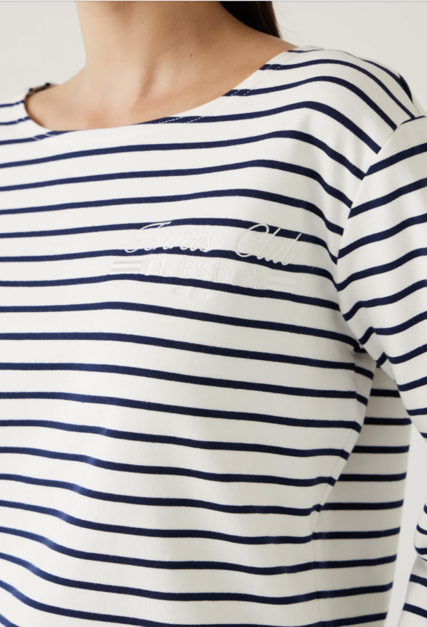 Satellite Tee navy Stripe - Image 6