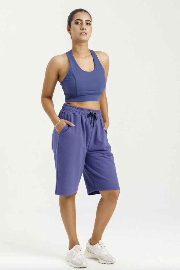 Long Sweat Shorts Hyacinth - Image 2