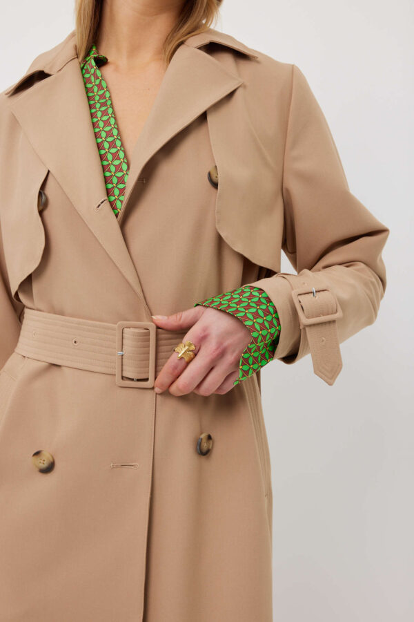 Trench Coat Camel - Image 2