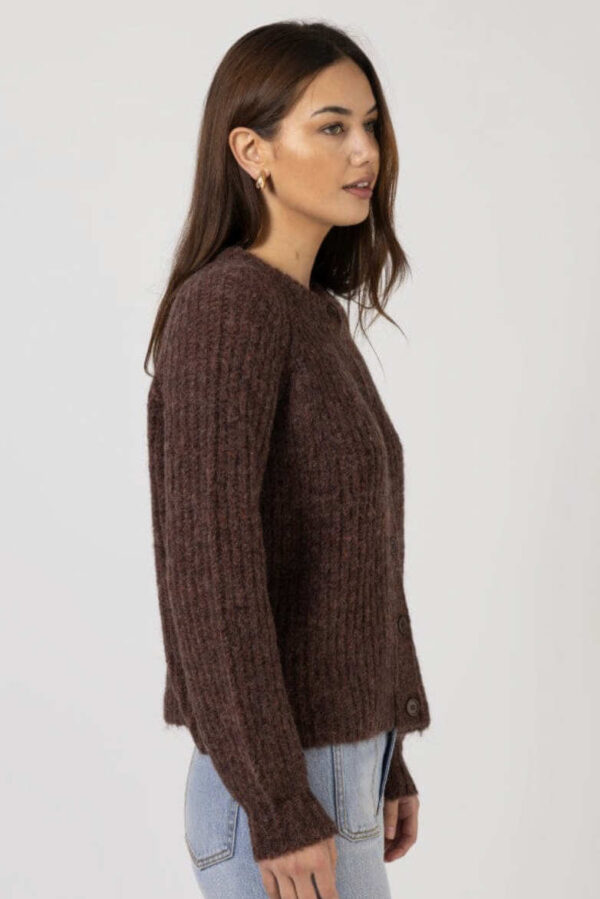 Corinne Cardigan Chocolate - Image 3