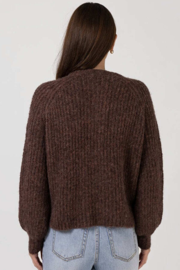 Corinne Cardigan Chocolate - Image 5