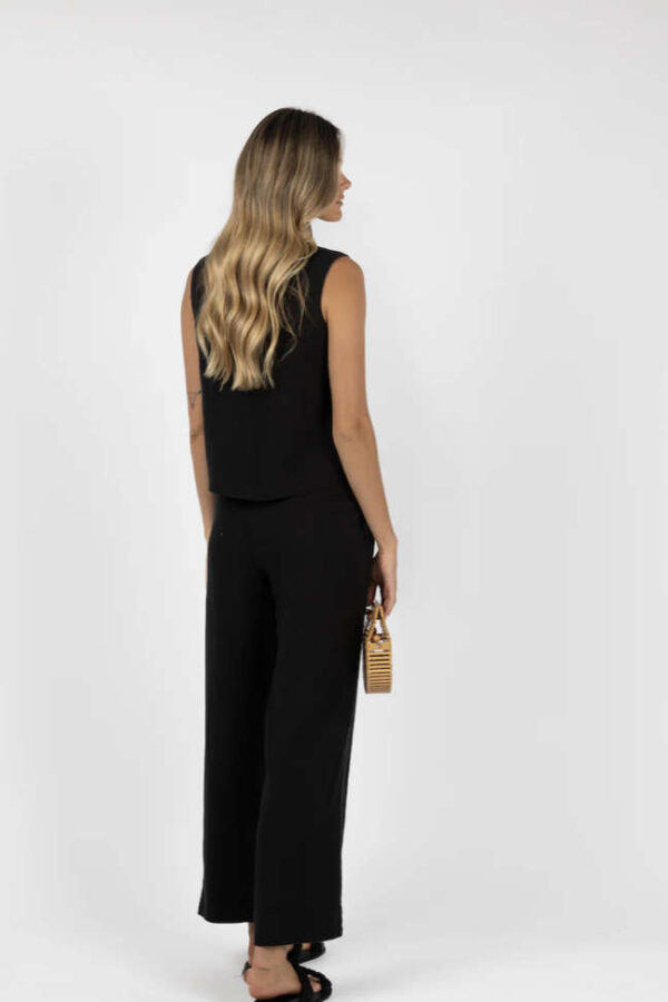 Fleetwood Linen Pants Black - Image 2