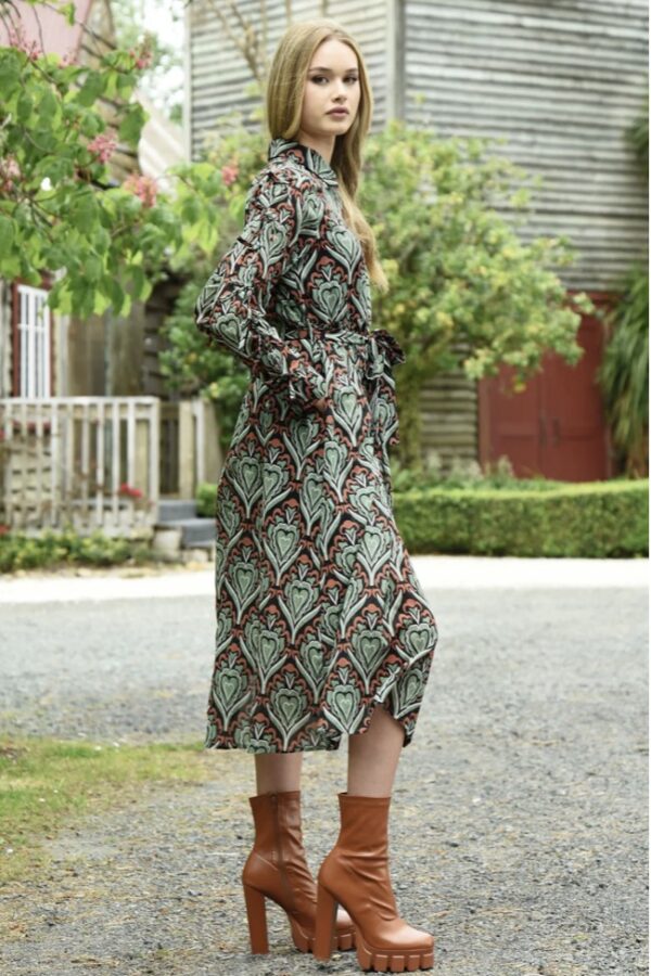 When I Bow Up Dress - Sage - Image 3