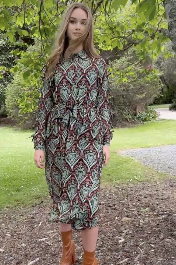 When I Bow Up Dress - Sage - Image 6