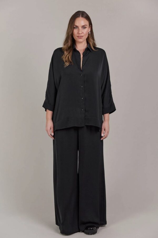 Elsie Relaxed Shirt Black