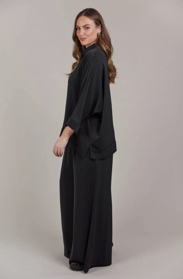 Elsie Relaxed Shirt Black - Image 3
