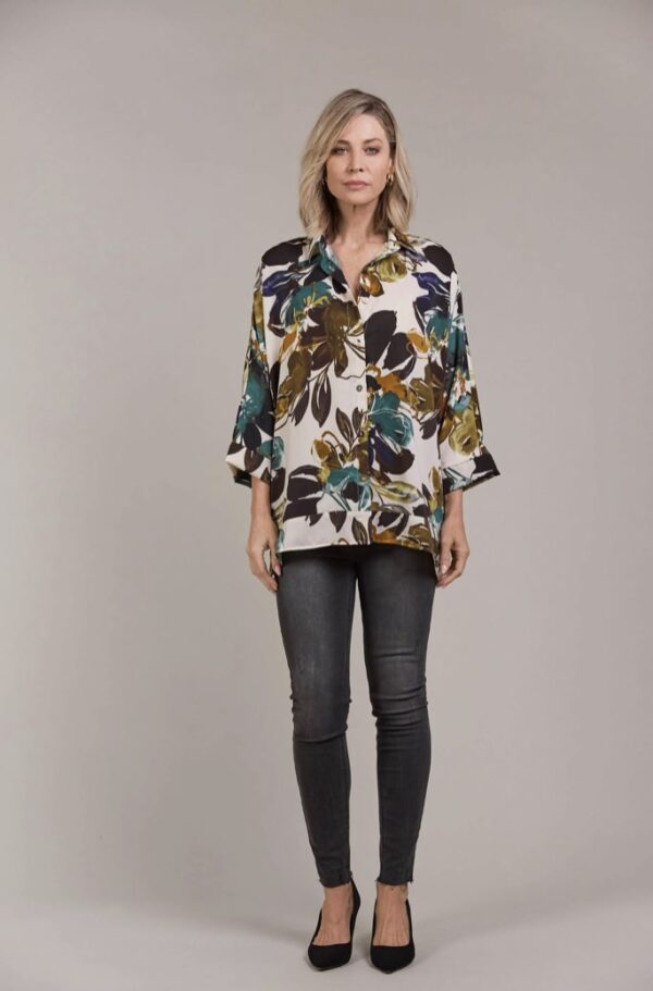 Elsie Relaxed Shirt Botanical Tusk - Image 2