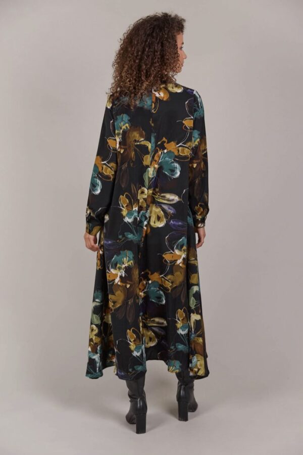 Elsie Shirt Dress Black - Image 4