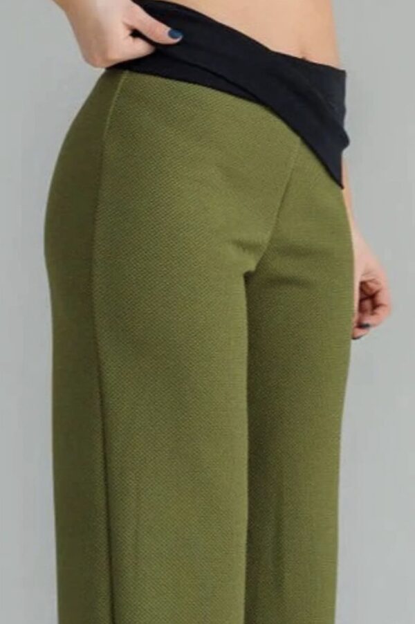 Dolly Lounge Pant Green Waffle - Image 3