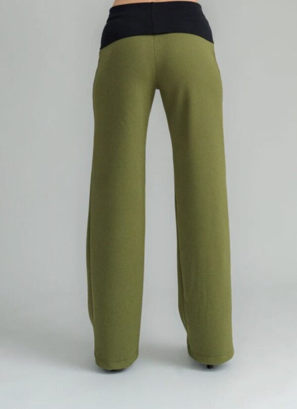 Dolly Lounge Pant Green Waffle - Image 4