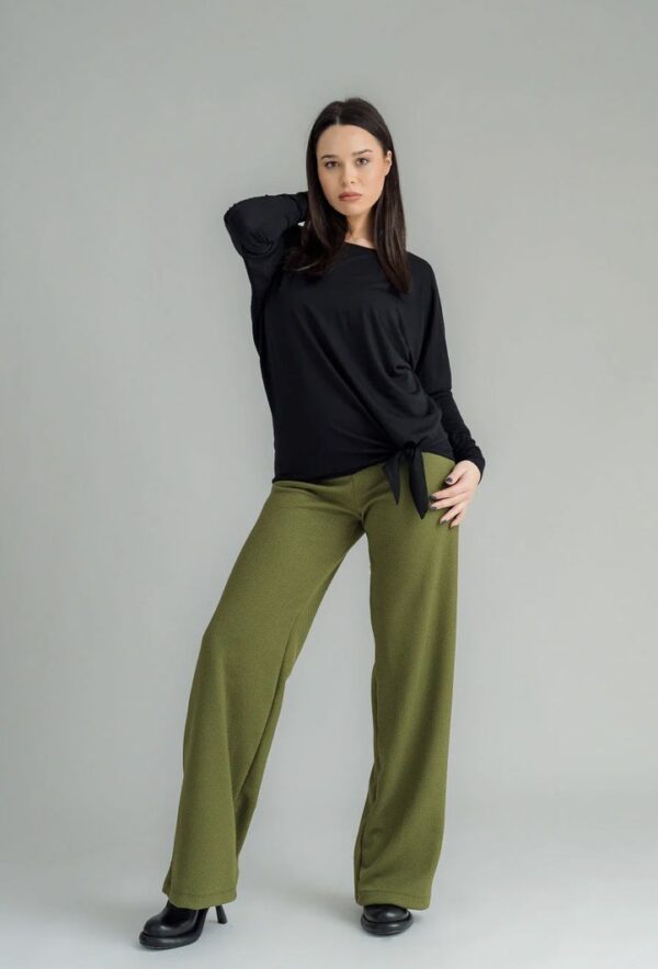 Dolly Lounge Pant Green Waffle - Image 5