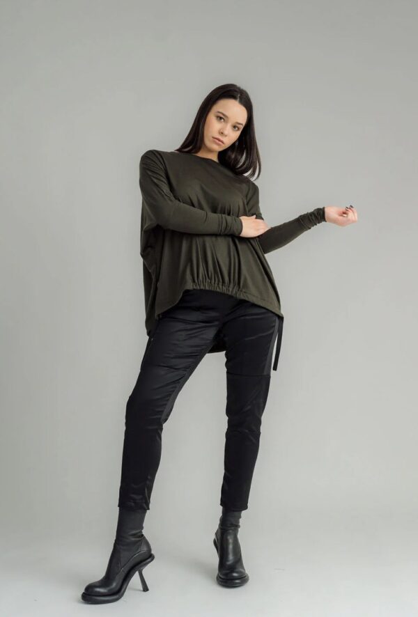 Yari  Merino Tunic Artillery - Image 3
