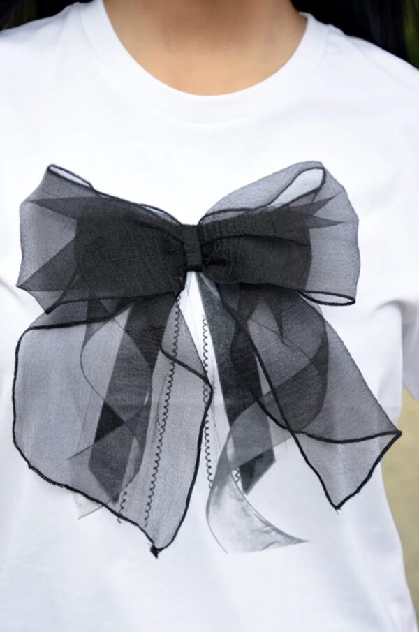 Bow-Ho T-shirt -White - Image 3