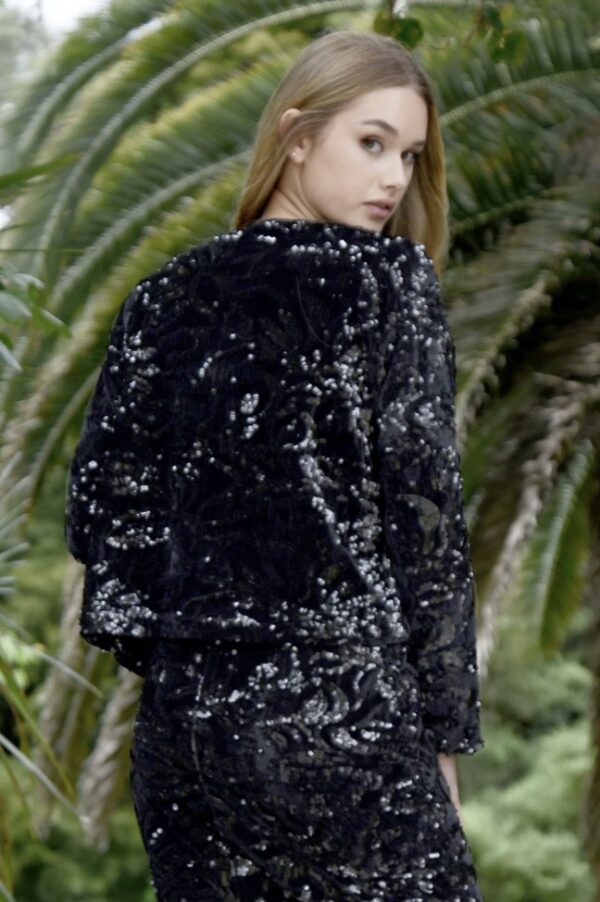 Lady Luck Cardigan -Black - Image 3