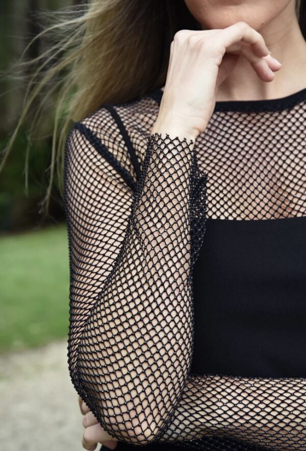 Mesh Network Top-Black - Image 4