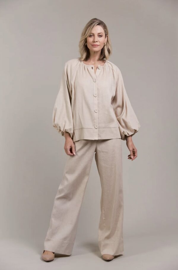 Laax Button Blouse Ecru - Image 2