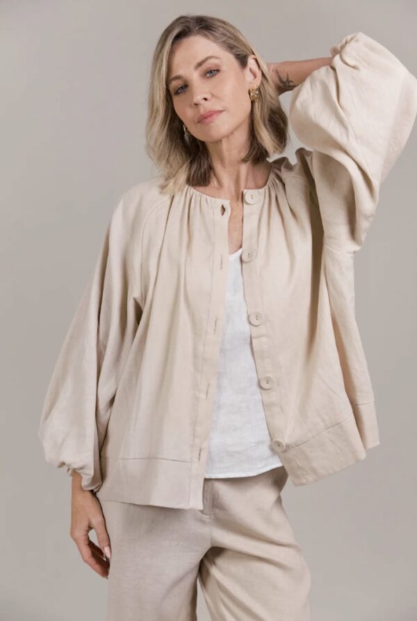 Laax Button Blouse Ecru - Image 5