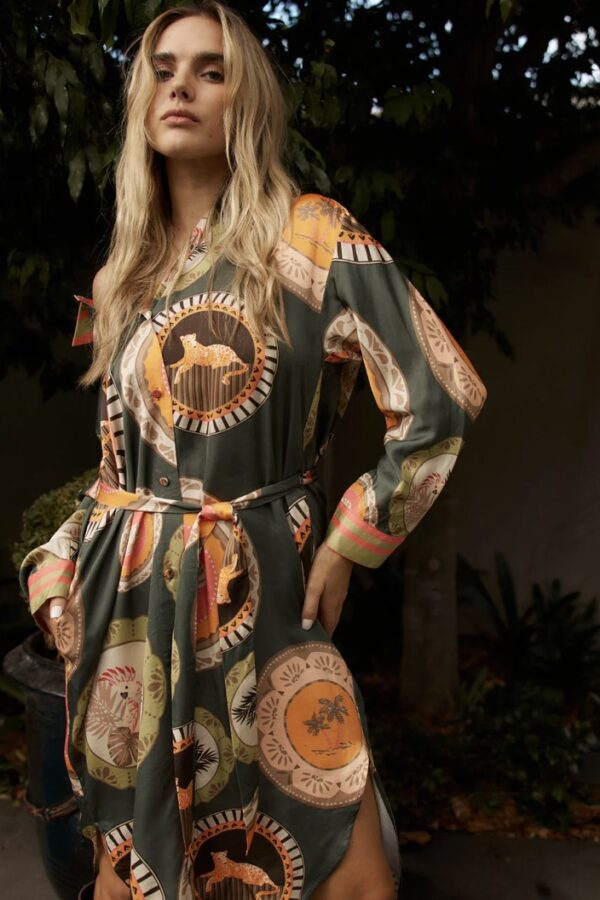 Ernst Dress - Plate Green
