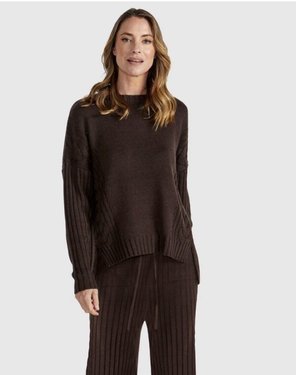 Catalina Knit - Choc Brown