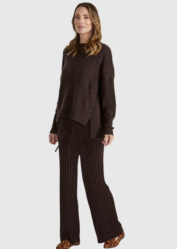 Catalina Knit - Choc Brown - Image 2