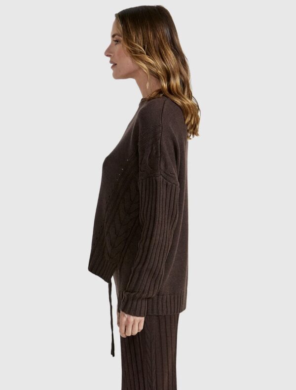 Catalina Knit - Choc Brown - Image 3