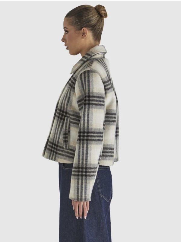 Peaceful Jacket-Check Cream - Image 3