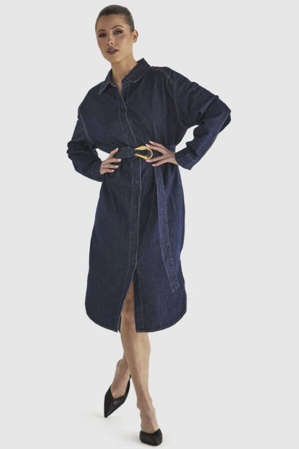 Soaring Shirt Dress Indigo