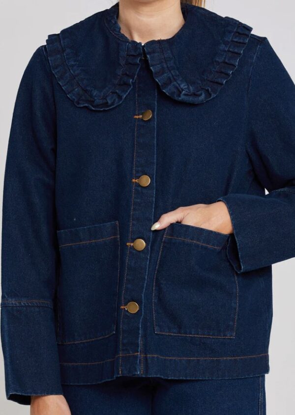Embark Denim Shacket Indigo - Image 3