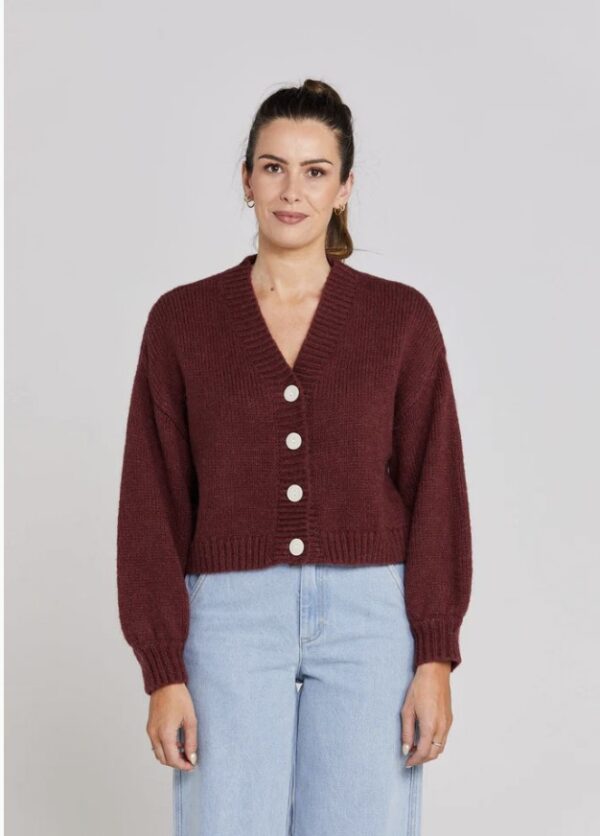 Huddle Cardigan - Winter Rouge - Image 4