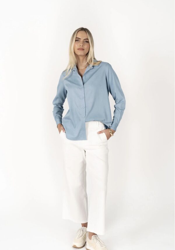 Chambray Shirt Light Blue - Image 2