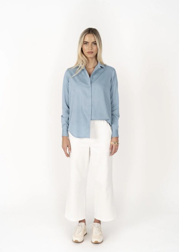 Chambray Shirt Light Blue - Image 3