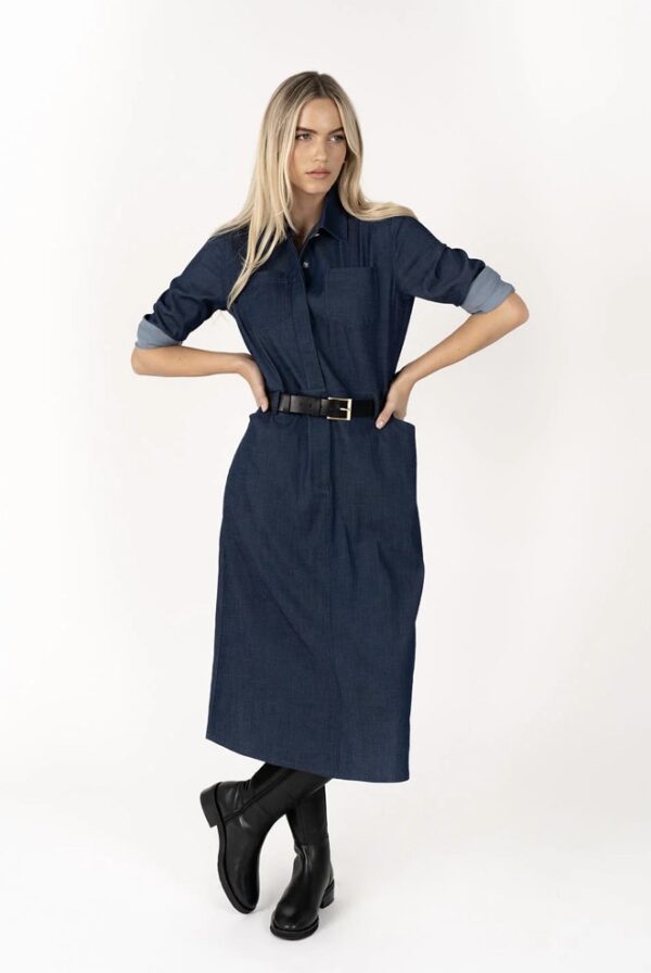 Jovi Dress Mid Blue - Image 2