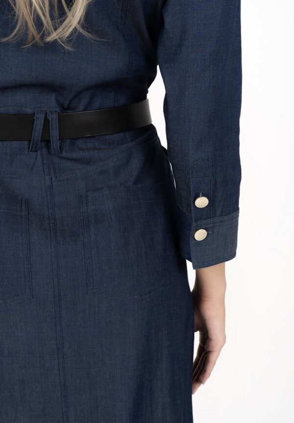 Jovi Dress Mid Blue - Image 4