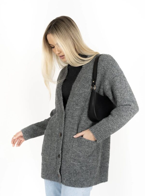 Latitude Cardi Charcoal - Image 2