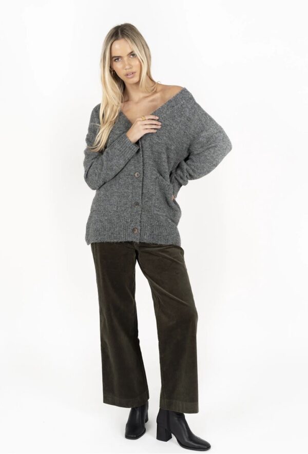 Latitude Cardi Charcoal - Image 3