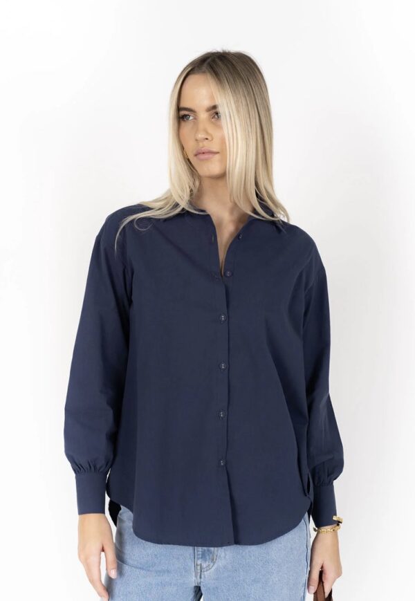 The Stephanie Shirt Navy - Image 2