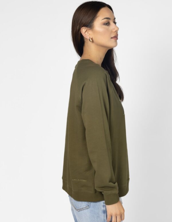 Classic Sweater - Olive Mosaic Cross - Image 2