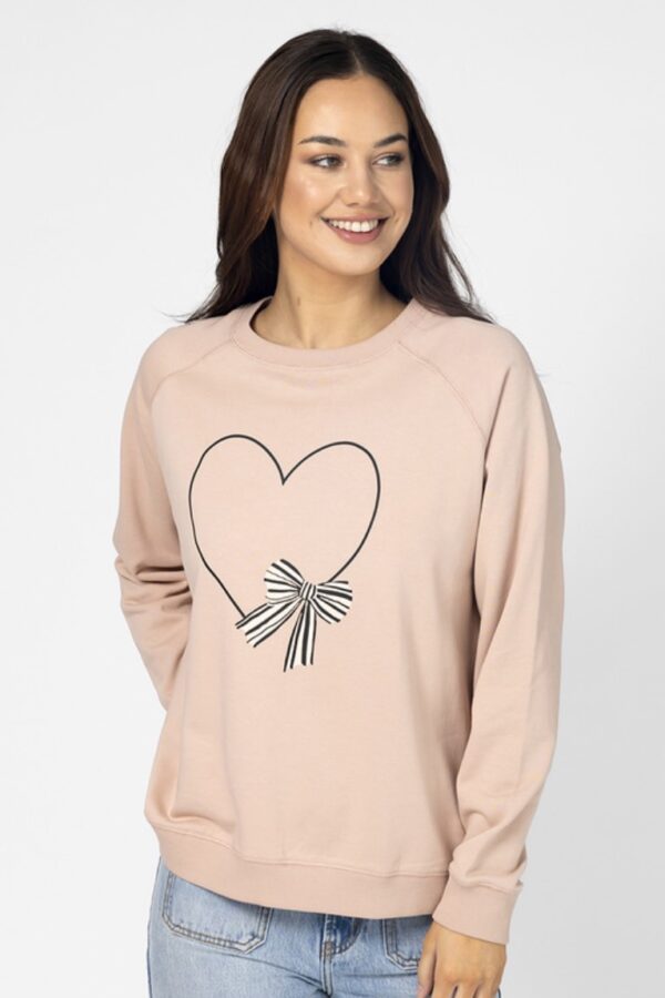 Classic Sweater - Rose Heart Bow