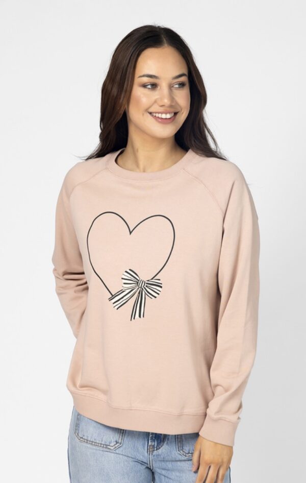 Classic Sweater - Rose Heart Bow