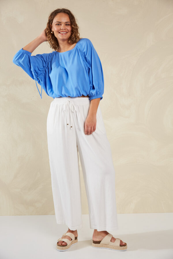 Palermo Drawstring Top Coast - Image 3
