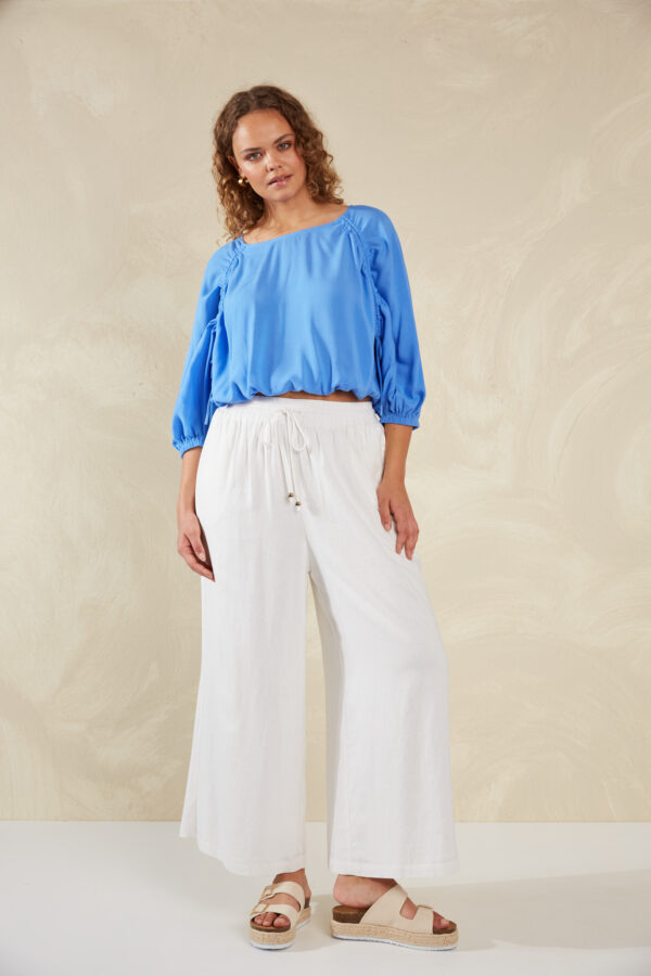 Palermo Drawstring Top Coast - Image 2
