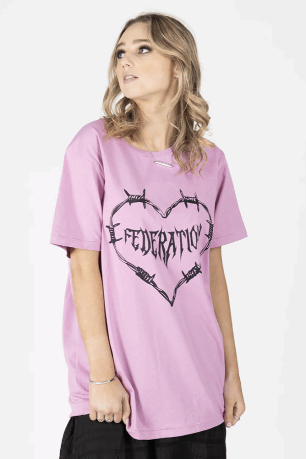 Rush Tee Caution Light Rose
