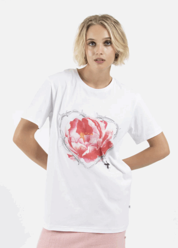 Rush Tee Caged Rose