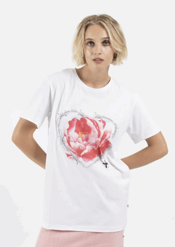 Rush Tee Caged Rose