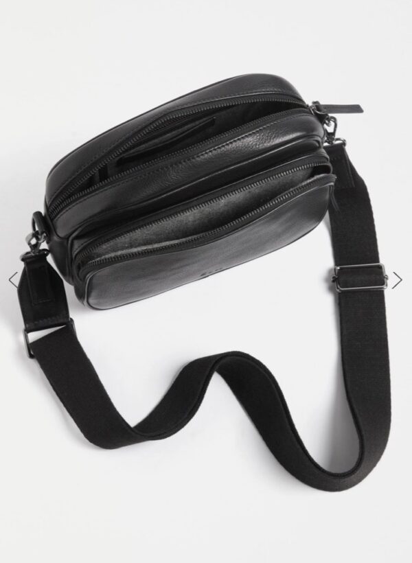 Kassel Leather Crossbody Black - Image 2